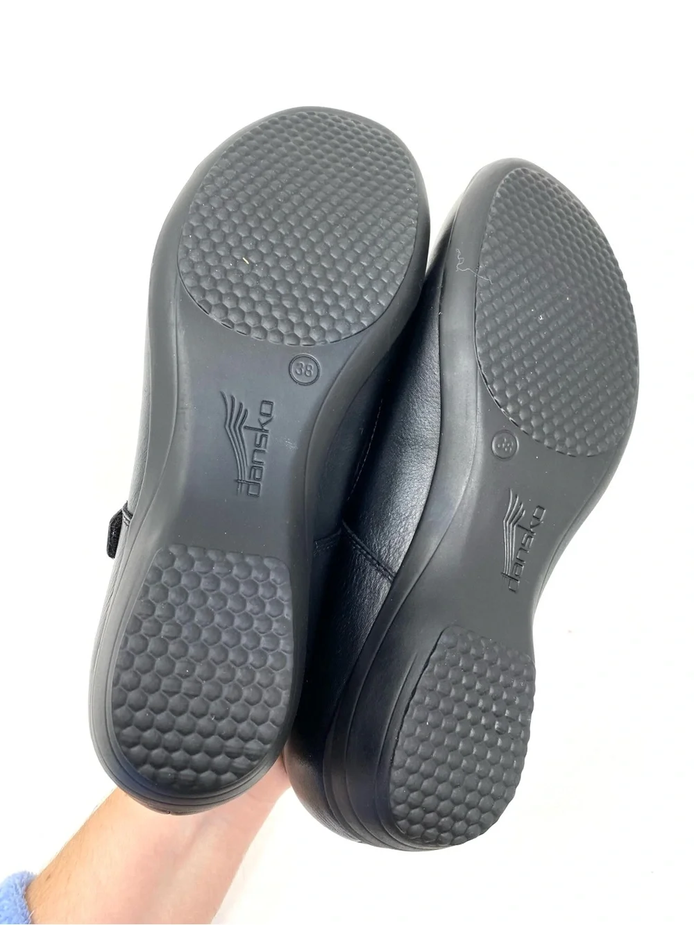 Dansko Fawna Black Leather Mary Jane shoe